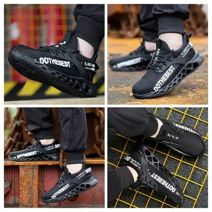 Steel Toe Safety Shoes for Men Women Light Protective Work Sneaker Anti-puncture Work Shoes Unisex Coustruction Safety WorkBoots