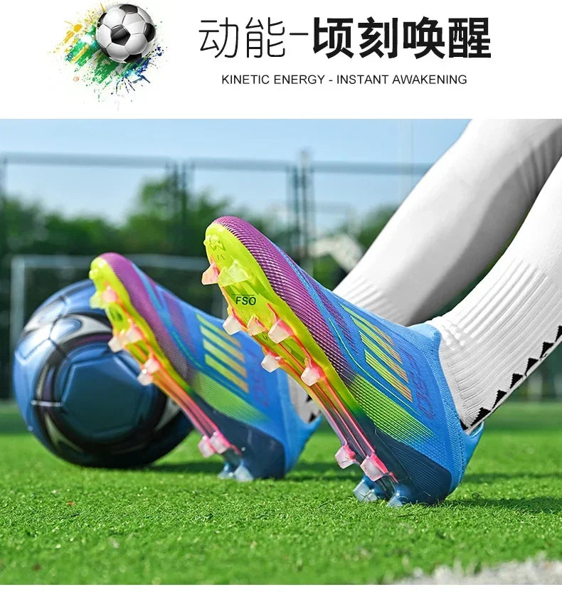Men New Professional Football Boots Original Resistant Casual Grass Outdoor Non Slip High Quality Comfortable Male Soccer Shoes