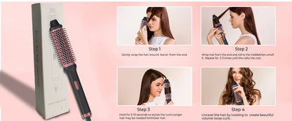 Curling lron Brush 2 in 1 Electric Hair Comb Negative lon Hair Dryer Styling Appliances Portable Professional Hair Strai