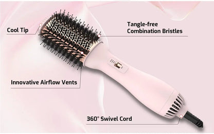 Professional Blowout Hair Dryer Brush Dryer and Volumize Hot Air Brush for Women Curling Irons Styler Electric Brushes