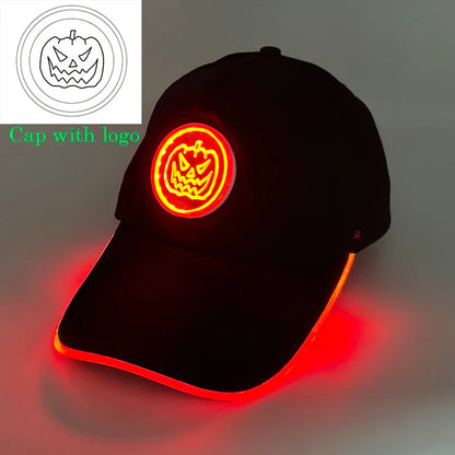 Baseball Caps Night Glow Light Cap Boys Girls Fashion Headwear Costumes Accessory Caps Hats