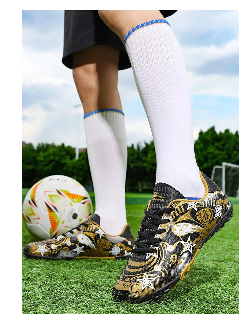 New Kids Soccer Shoes Men Original Football Shoes Indoor Professional Football Field Boots Society Cleats TF/AG Sneaker Non Slip