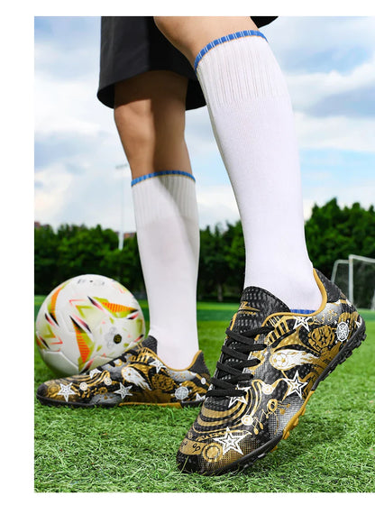 New Kids Soccer Shoes Men Original Football Shoes Indoor Professional Football Field Boots Society Cleats TF/AG Sneaker Non Slip