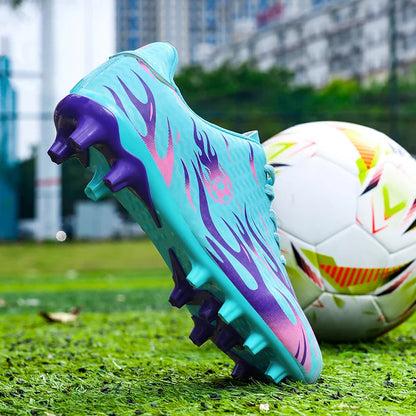 New Kid Match Boys Professional Football Boots Sneakers Soccer Shoes Comfortable Outdoor Match Non-Slip Sports Shoes Unisex