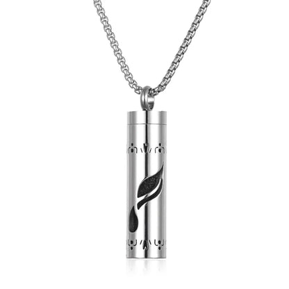 Long Strip Stainless Steel Aromatherapy Necklace Perfume Diffuser Essential Oil Diffuser Pendant Necklace Jewelry Accessories
