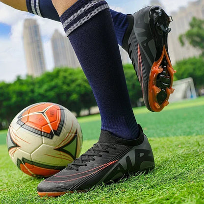 Men Soccer Shoes Unisex Football Boots Non-Slip Grass Outdoor Sports Shoes Breathable Training Sport Ultralight Drop Shipping