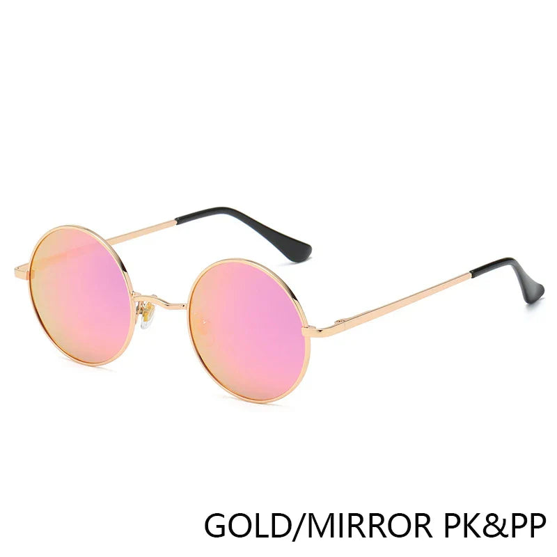 Retro Polarized Round Metal Frame Sunglasses Eyewear For Men and Women Driving Fishing Brand Designer Sun Glasses UV400