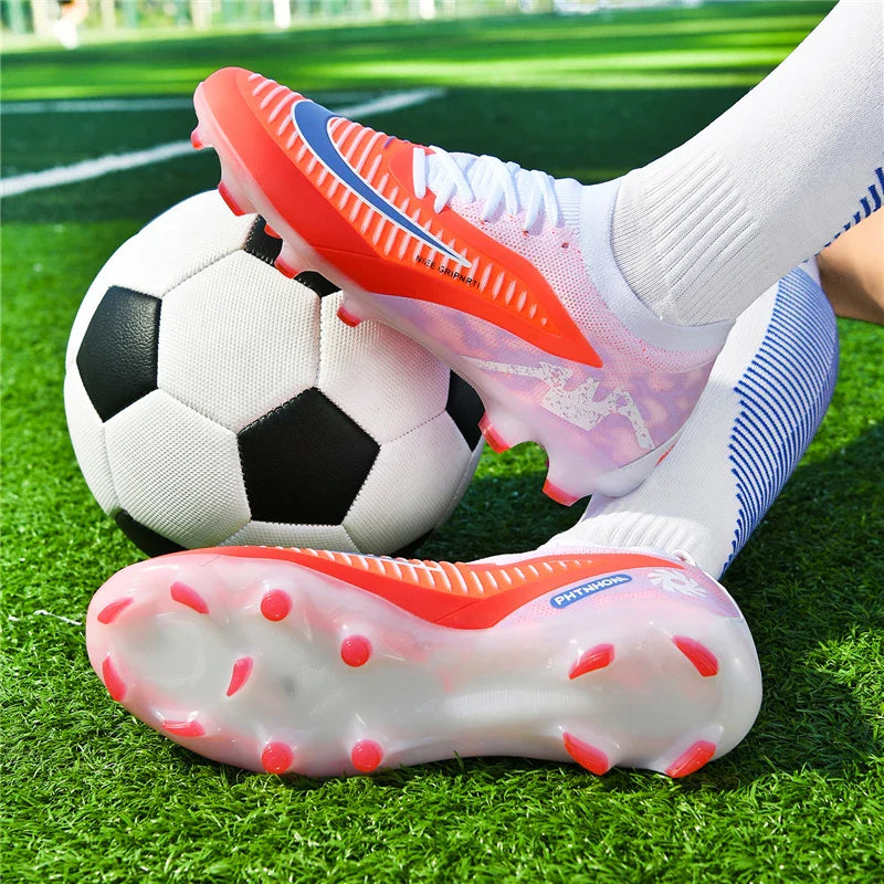 FG Mens Soccer Shoes High Quality Turf Soccer Cleats for Sneakers Training Football Boots Chuteira Campo 35-45