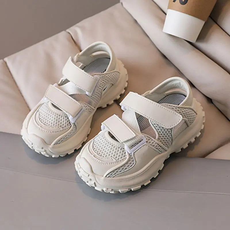 2026 New Design Children's Sports Sandals Breathable Single Mesh Closed-Toe Casual Sneakers for Boys Summer Outdoor Play