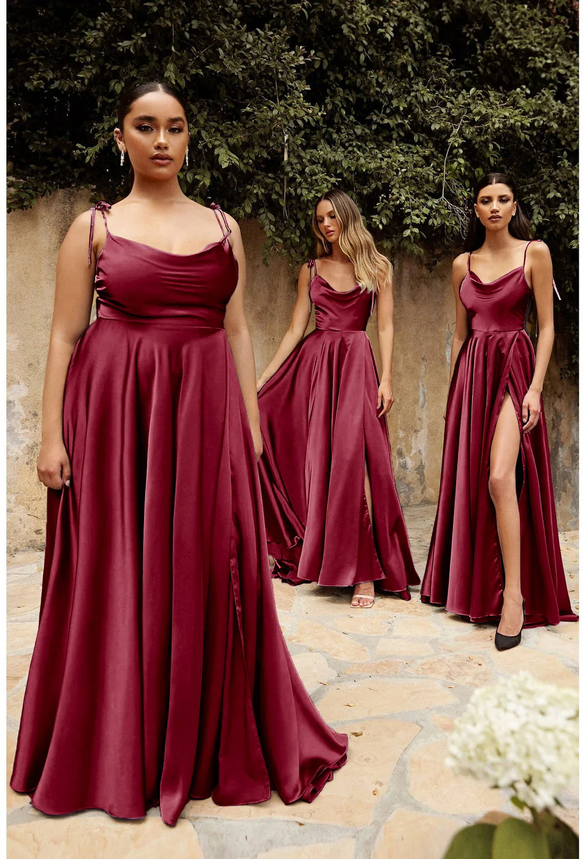 Elegant A Line Long Prom Dress For Women 2024 High Slit Backless Zipper Back Cocktail Party Formal Occasion Dresses Robe Soiree