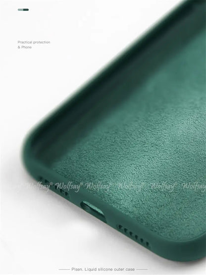 For iPhone 17 Pro Case Liquid Silicone Plain Rubber TPU Case For iPhone 17 Pro Cover Protector For iPhone 17 Air Pro Max Case