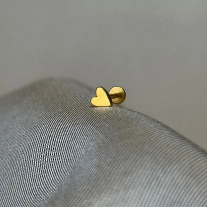 Heart Round Ball Flat Helix Piercing Earring 925 Sterling Silver Ear Studs Geometric Zircon Exquisite Trinket Studs Aretes