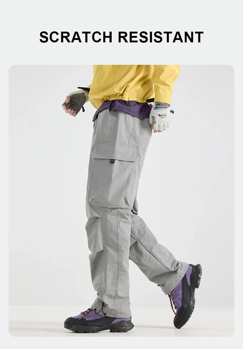 2026 New Men's Water-repellent Hiking Pants Scratch Resistance Fashion Cargo Pants Breathable Trousers Fishing Camping Pants