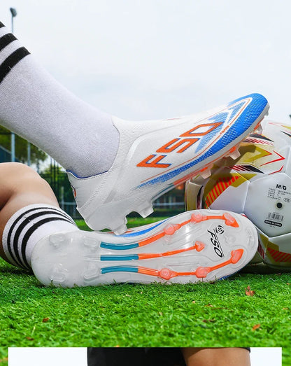 New Men Football Boots High-quality Soccer Shoes Sneakers Match Indoor Non-Slip Grass Cleats Mid-top Light Hot-selling Outdoor