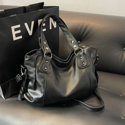 Female Hobo Handbag Large Capacity Shoulder Bags Big Stylsih Casual Tote Bag Ladies A4 Soft Leather Crossbody Bags Business Sac