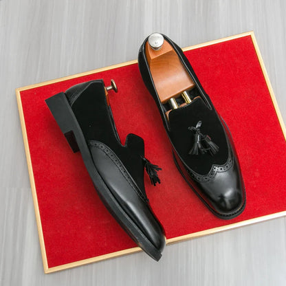 Summer New Low Cut Mens Leather Shoes Simple Classic Personalized Casual Shoes Anti Slip Outdoor Wear-resistant Work Shoes