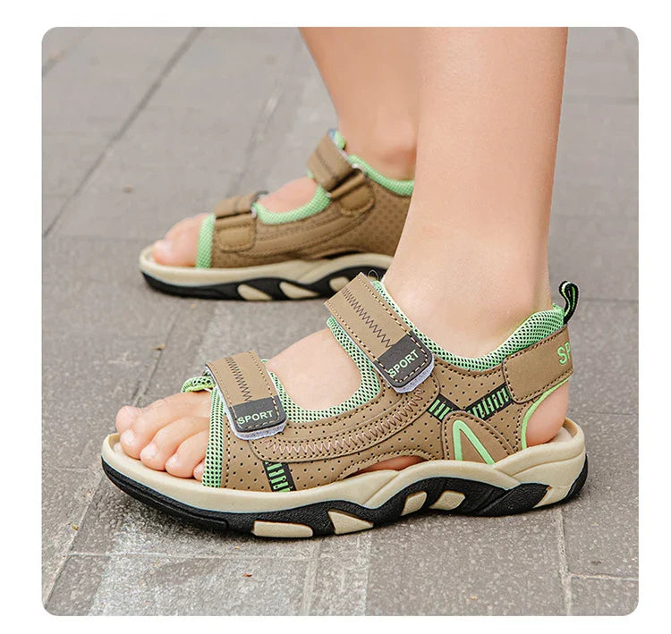 Children Sport Sandals Summer for Boys Outdoor Casual Beach Shoe Comfortable Soft Sole Kids Walking Sandials Non-slip
