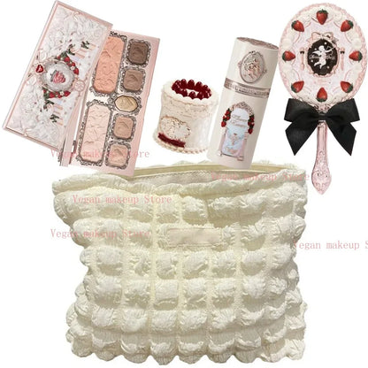 Strawberry Cupid Collection Makeup Kit Full Professional Face Palette Blush Eyeshadow Lip Cream Solid Perfume Sets