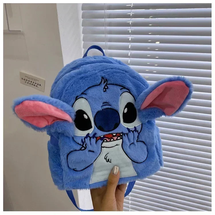 high-quality sewn plush backpack cartoon fashion 3D mini women's backpack large capacity cute children's school bag