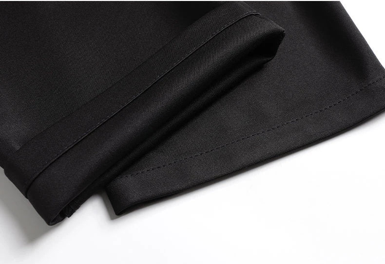1-Pack Men's Professional Straight-Leg Stretch Formal Pants Non-Iron Comfortable Business Slacks Wrinkle-Resistant Loose Fit