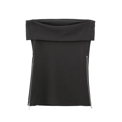 2025 Tube Top Women Off shoulder Corset Top Woman White Black Sexy Backless Tank tops Summer Sleeveless Bustier Top Woman