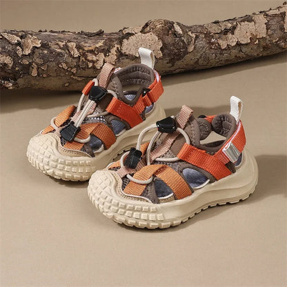 New Summer Children Sandals For Boys Breathable Kids Sport Shoes Soft Sole Fashion Toddler Boys Beach Sandals EU 21-30