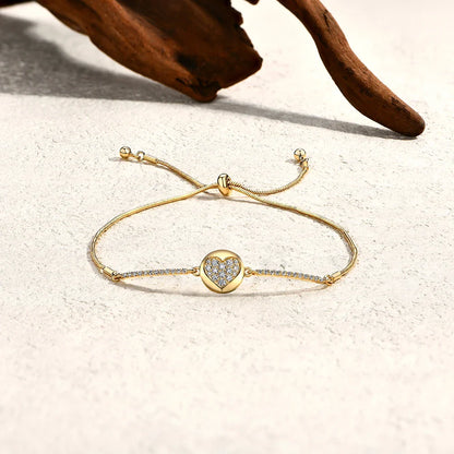 Love Full Moissanite Diamond Bracelets For Women DVVS1 S925 Sterling Silver Gold Plated Engagement Jewelry Gifts 15+8cm