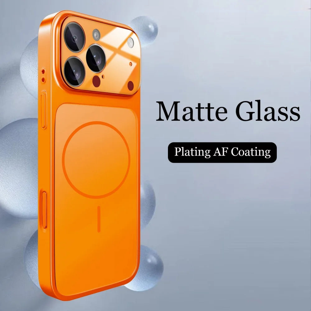 Original Glass Nano Matte Case For iPhone 17 Air 16 15 14 13 Pro Max 17Pro