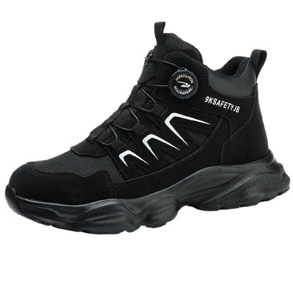 Work Safety Shoes Smash-proof and Puncture-proof Sports Safety Shoes Outdoor Mountaineering Wear-resistant Steel Boots