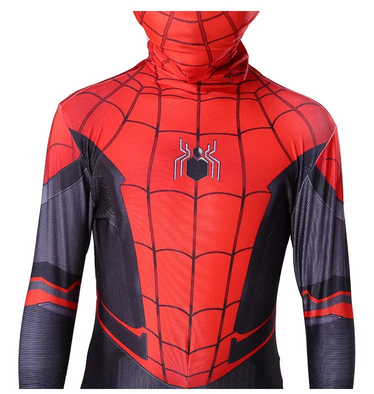 Superhero Spiderman Costume Bodysuit for Spandex Zentai Halloween Spider Man Cosplay Jumpsuit 3D Style