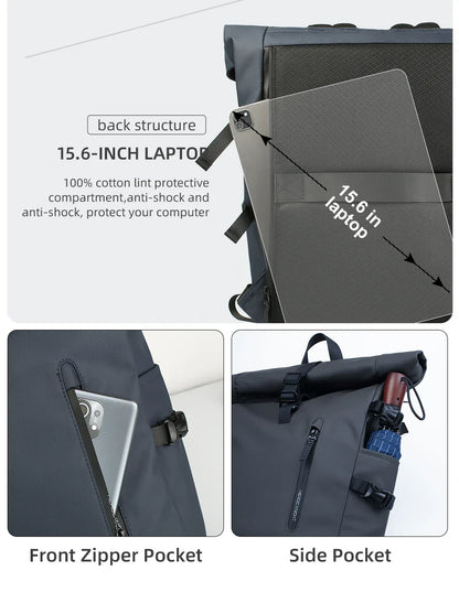 Large 15.6 Inch Laptop Backpack Men Anti-Theft Travel Backpack for Business University Bicycle School Backpack With USB Port