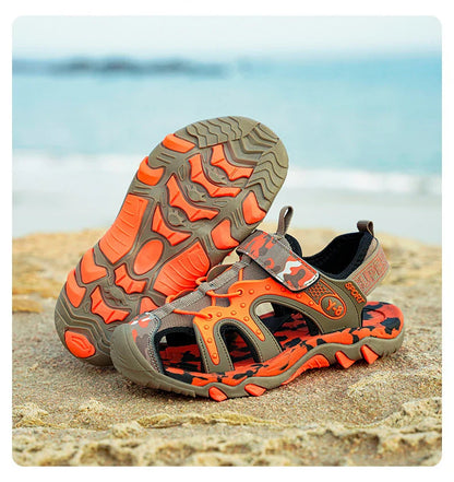 Outdoor Boys Sports Sandals Kids Summer Shoe Sneaker 2026 New Non-slip Soft Breathable Casual Walking Beach Water Sandal for Boy