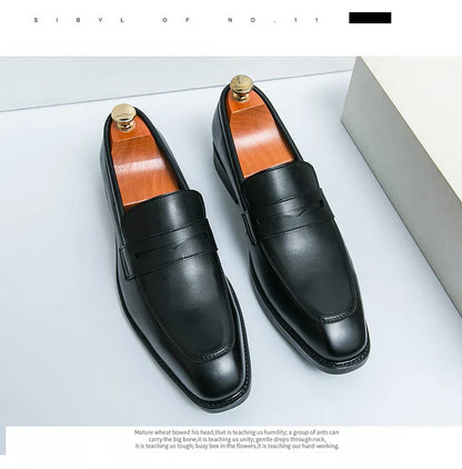 Men's Dress Shoes Classic Casual Business Leather Shoes Men Retro Oxfords Formal Social Wedding Office Leather Shoes For Men