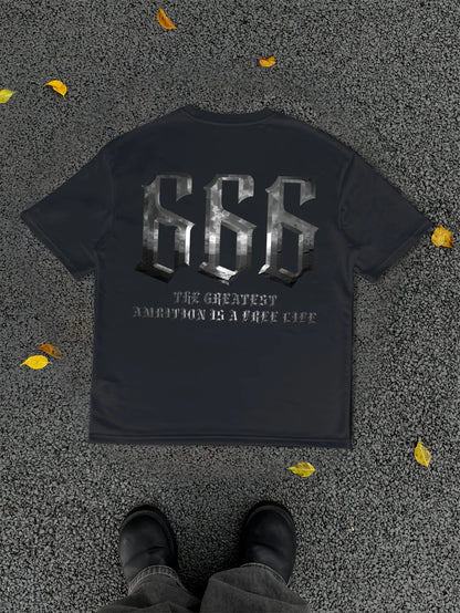 Men's American Street Style Printed T-shirt - Round Neck Summer Short Sleeved Shirt,