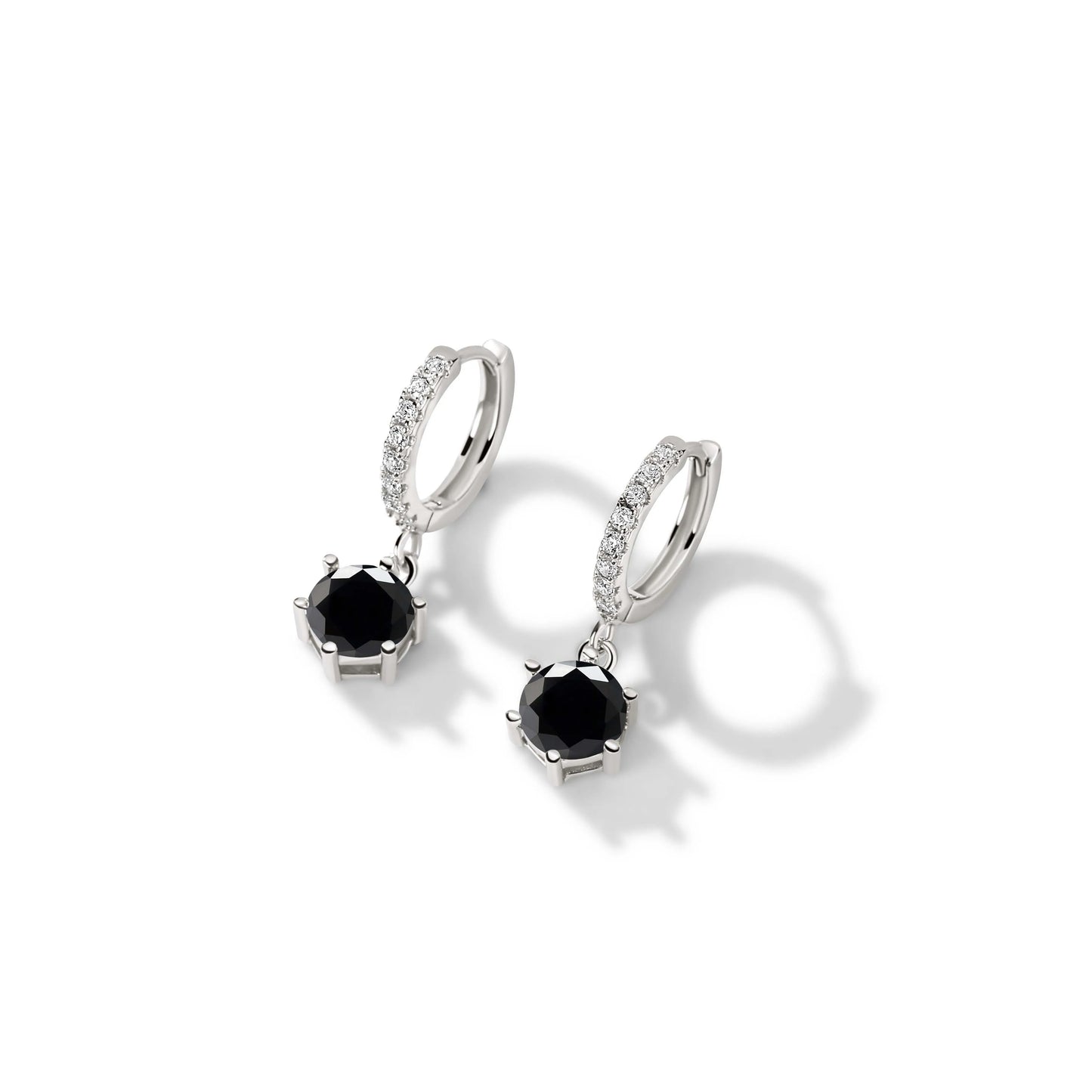 925 Sterling Silver 1 Carat Moissanite Drop Earrings for Women Charm Engagement Fine Jewelry Gift for Female Party Date