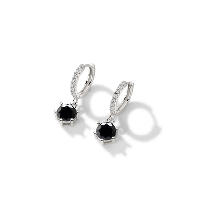 925 Sterling Silver 1 Carat Moissanite Drop Earrings for Women Charm Engagement Fine Jewelry Gift for Female Party Date