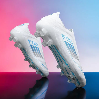 Men Football Boots Training Breathable Drop Shipping Match Sport Cleats Soccer Shoes FG Ultralight Long Spikes Indoor Sneakers
