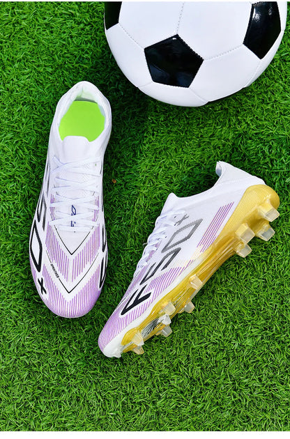 F50+ High Quality Mens Football Boots Boys Training Studded Fast Soccer Cleats Outdoor Non Slip Football Shoes Chuteira Campo