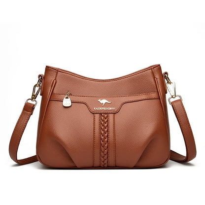 Genuine High Quality Soft Leather Women's Handbag Trend Designer Female Crossbody Bag Casual Shoulder Messenger Handbags 2024
