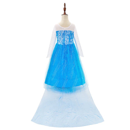 Little Girl Rapunzel Costume Party Fancy Princess Dress Christmas Cosplay Belle Sleeping Beauty Cinderella Carnival Disguise