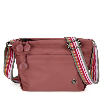 Ultra-light Nylon Crossbody Bag for Women Adjustable Wide Strap Lightweight Women's Bag Zipper Closure Stylish Messenger Bag