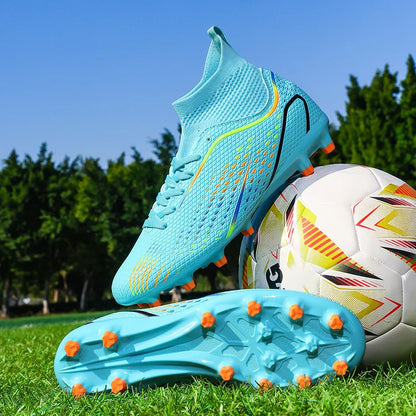 Soccer Shoes FG/TF Man Outdoor Training Football Boots Woman Sneakers Ultralight Non-Slip Sport Turf Soccer Cleats Large Size