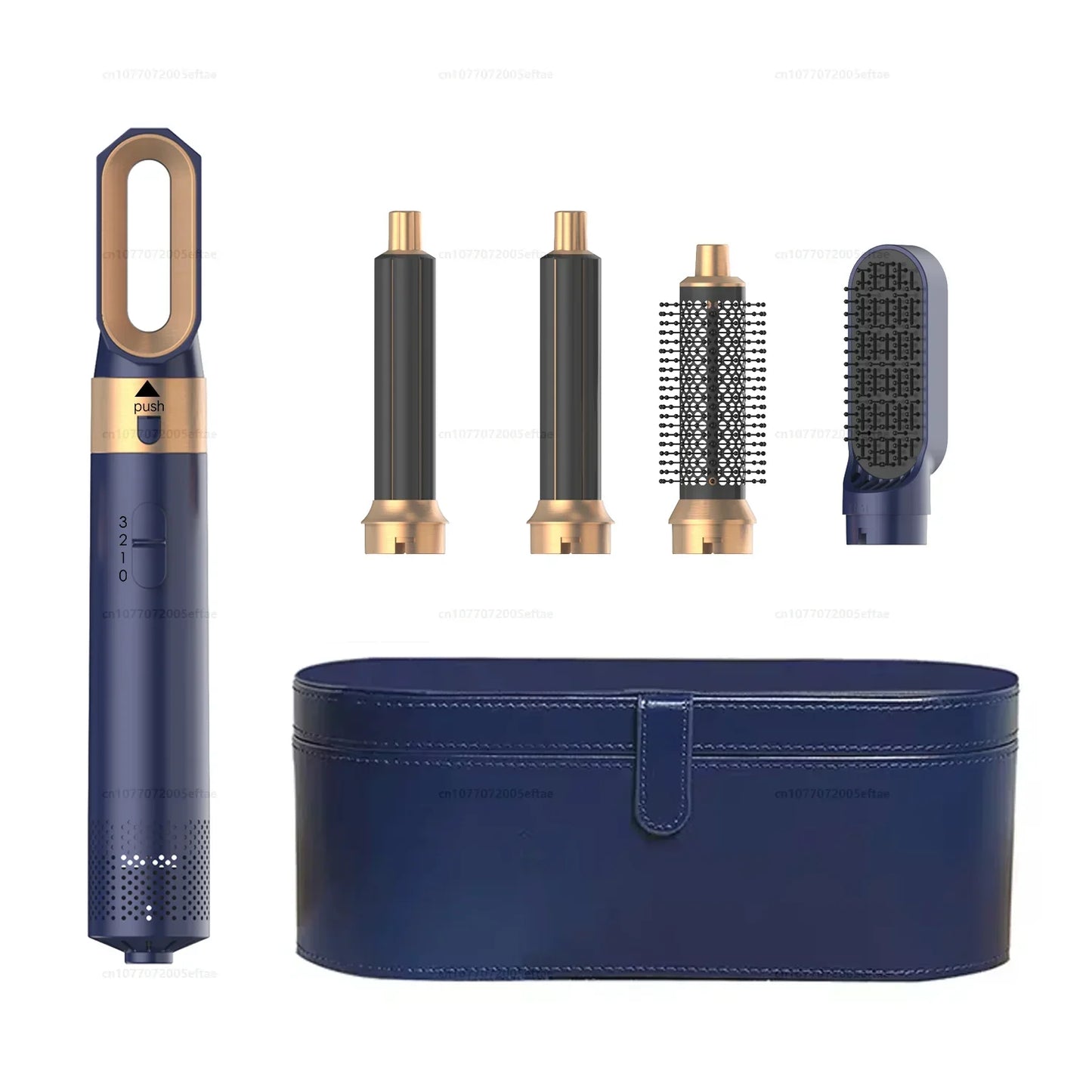 5 In 1 Hair Dryer Comb Set Professional Hot Air Styler For Hair Curling Straightening And Volumizing At Home