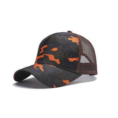 Blank 5 Pane Mesh Baseball Cap Mens And Women Curved Snapback Hats Summer Sunshade Sun Hat Simple Trucker Cap gorras casquette