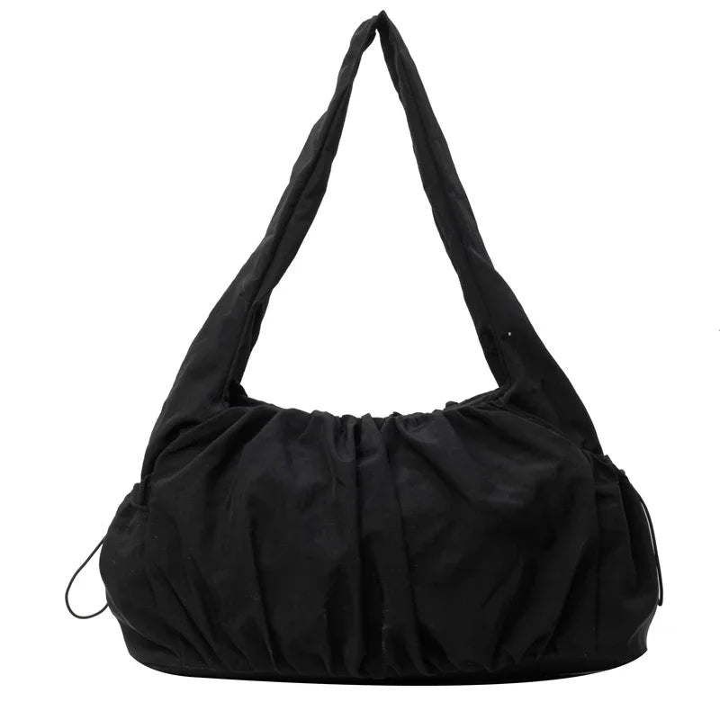 Hot Selling Fashion Nylon Pleated Women's Crossbody Bag 2026 New Casual Trend Versatile Large Capacity Tote Women's Shoulder Bag