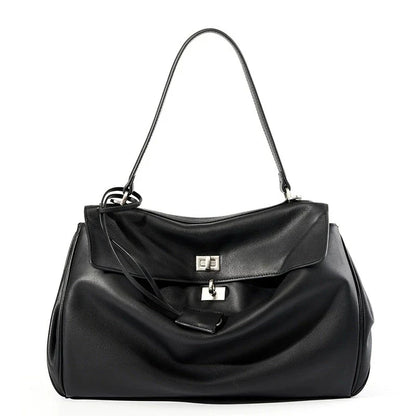 Various Genuine Leather Luxury Bag Fashion Women's Handbag Vegetable Basket Style Portable Women Bucket Bag with Lock