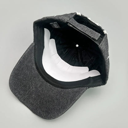 Niche Hip Hop Letter Flame Flag Baseball Hats New Unisex Sunshade Personal Versatile Color Block Fashion Retro ins Peaked Caps