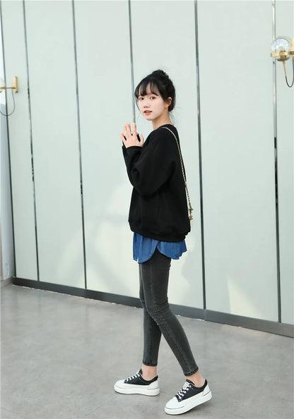 Women Blue Detachable Underskirt Shirt Extenders Layering Irregular Fake Top Blouse Tail Hem Adjustable Shirt Hemline