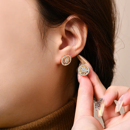 Sparkling Moissanite Earrings for Women D VVS1 Color Pass Diamond Test Solid S925 Sterling Silver Wedding Jewelry Gift