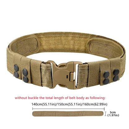 Men's new nylon belt polyester woven belt multi-functional tactical belt for outdoor sports